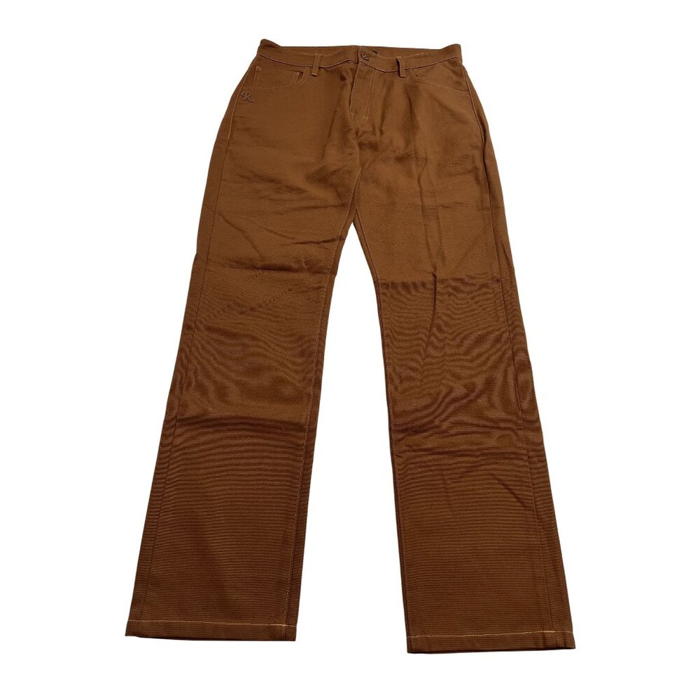 Raf Simons Slim Fit Denim Pants in Dark Brown